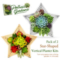 Star-Shaped Vertical Planter Kit (Pack of 2) | Portrait Gardens