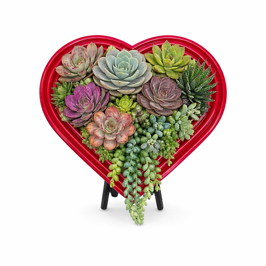 Heart-Shaped Vertical Planter Kit (Pack of 2) | Portrait Gardens