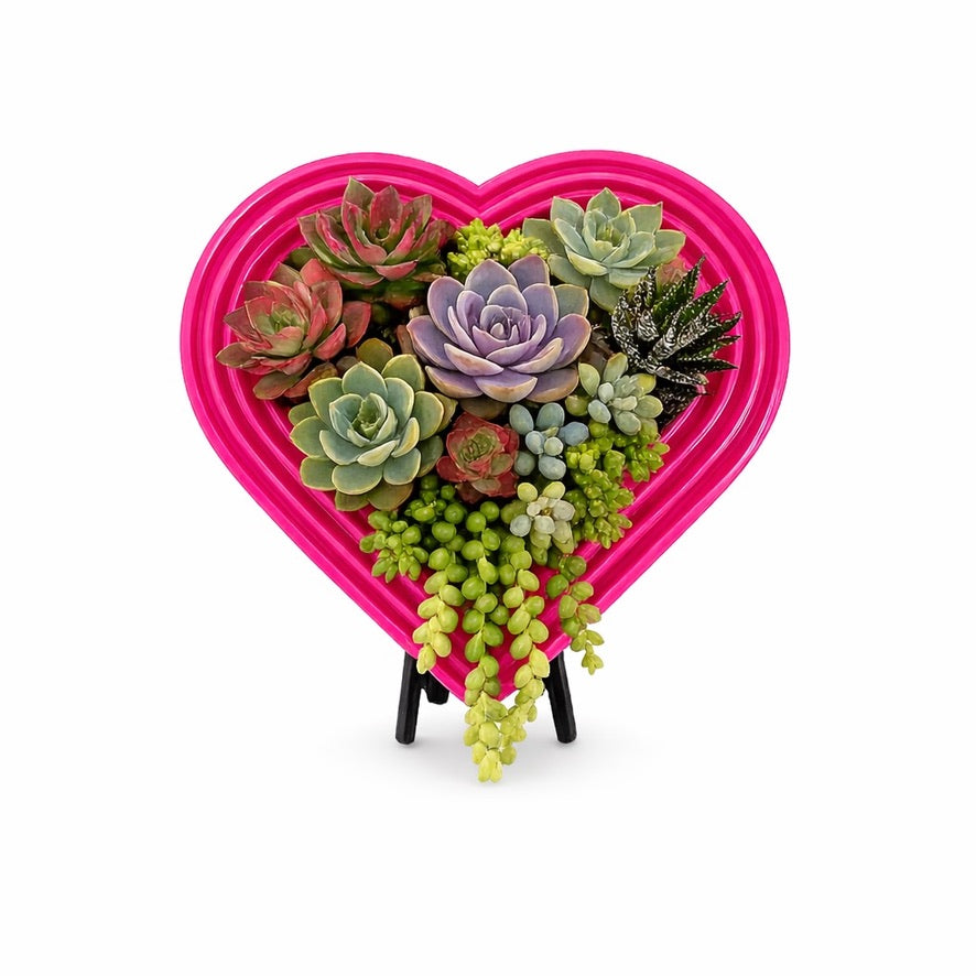 Heart-Shaped Vertical Planter Kit (Pack of 2) | Portrait Gardens