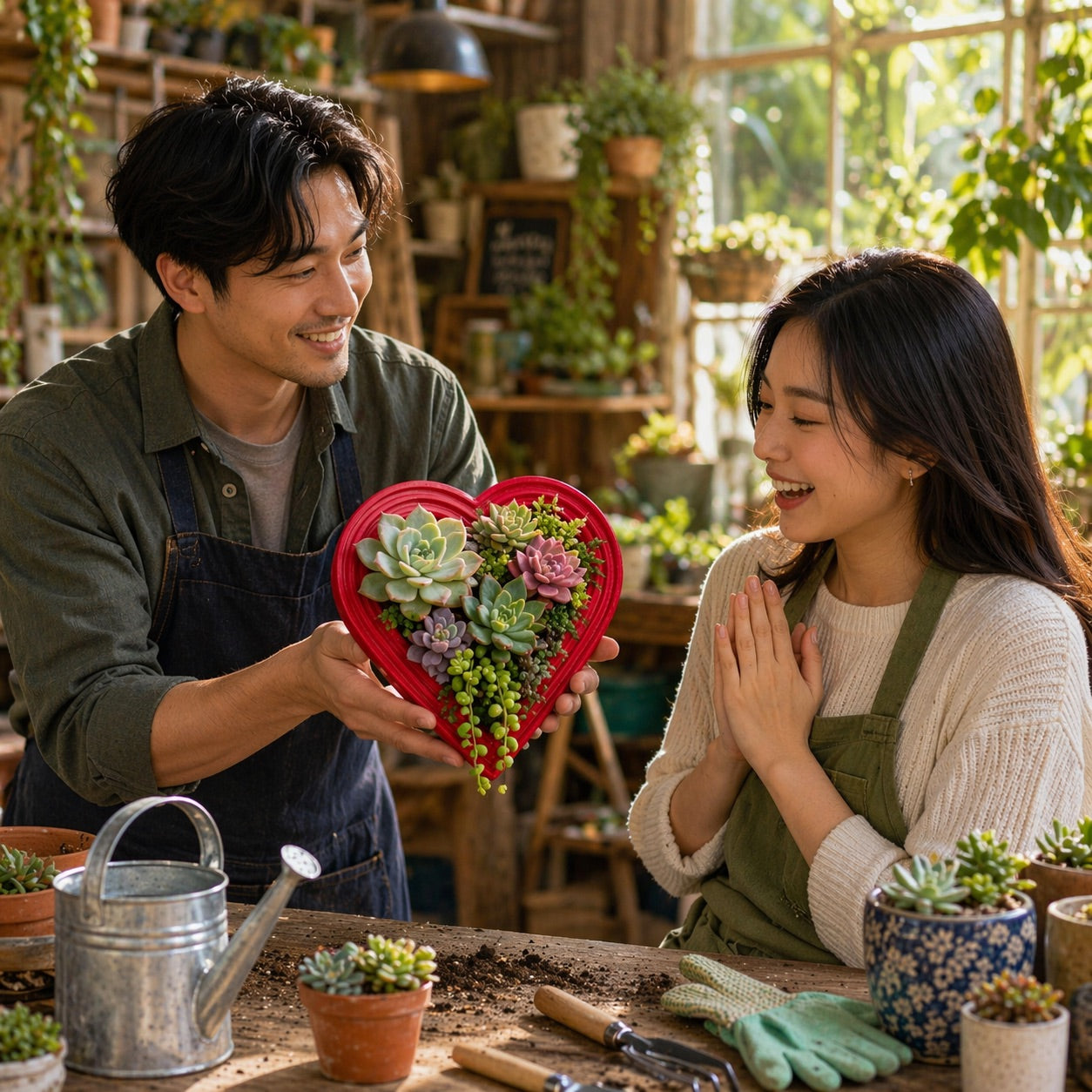 Heart-Shaped Vertical Planter Kit (Pack of 2) | Portrait Gardens