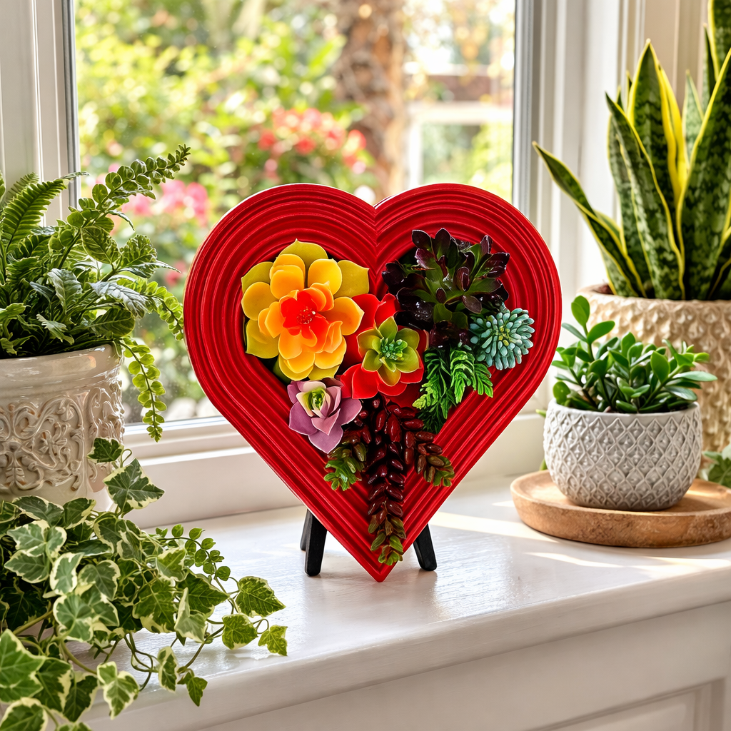 Heart-Shaped Vertical Planter Kit