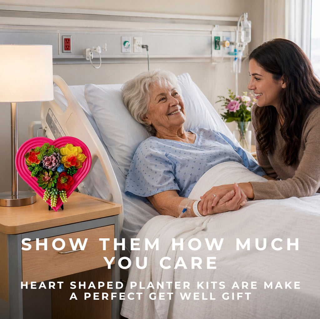 Heart-Shaped Vertical Planter Kit (Pack of 2) | Portrait Gardens