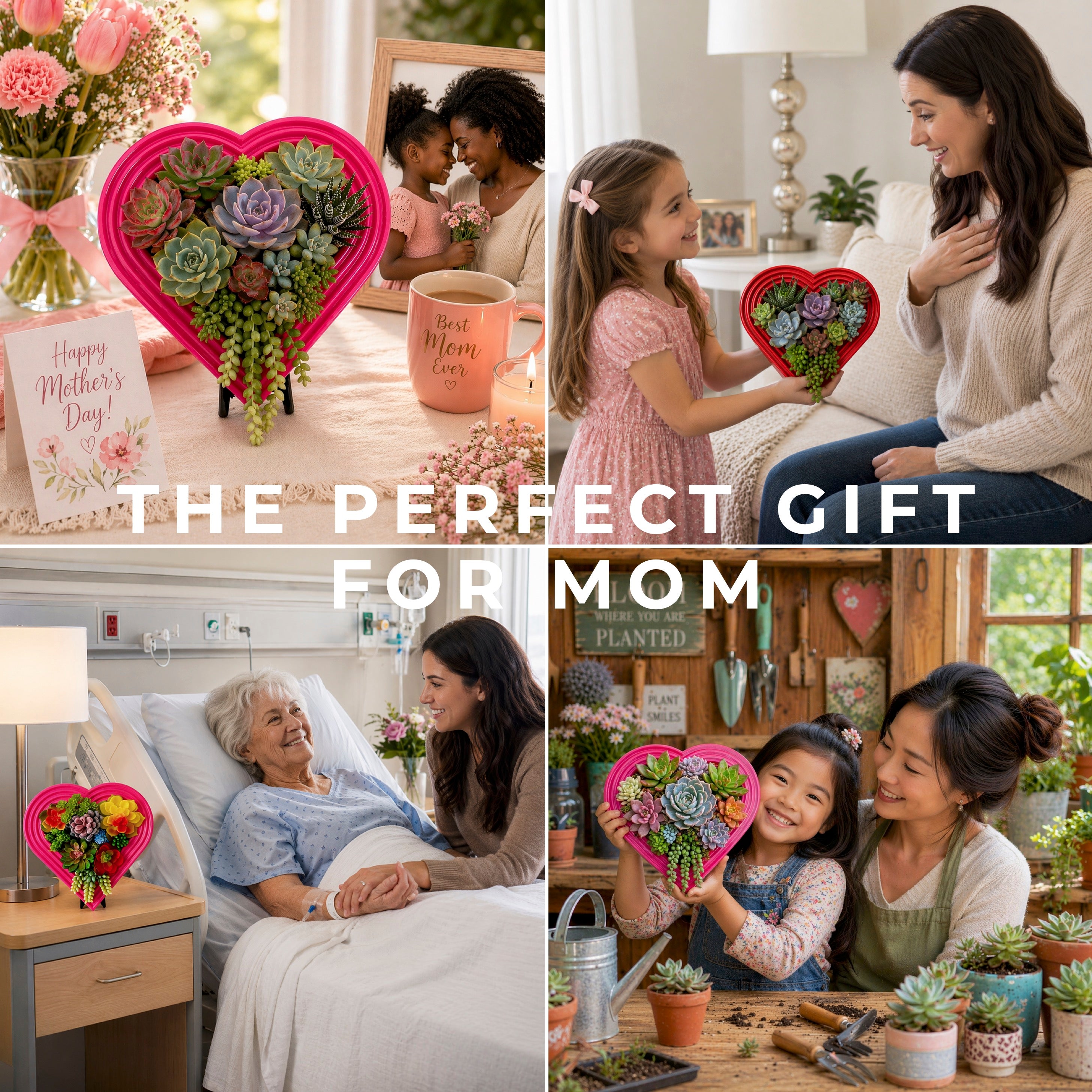 Heart-Shaped Vertical Planter Kit