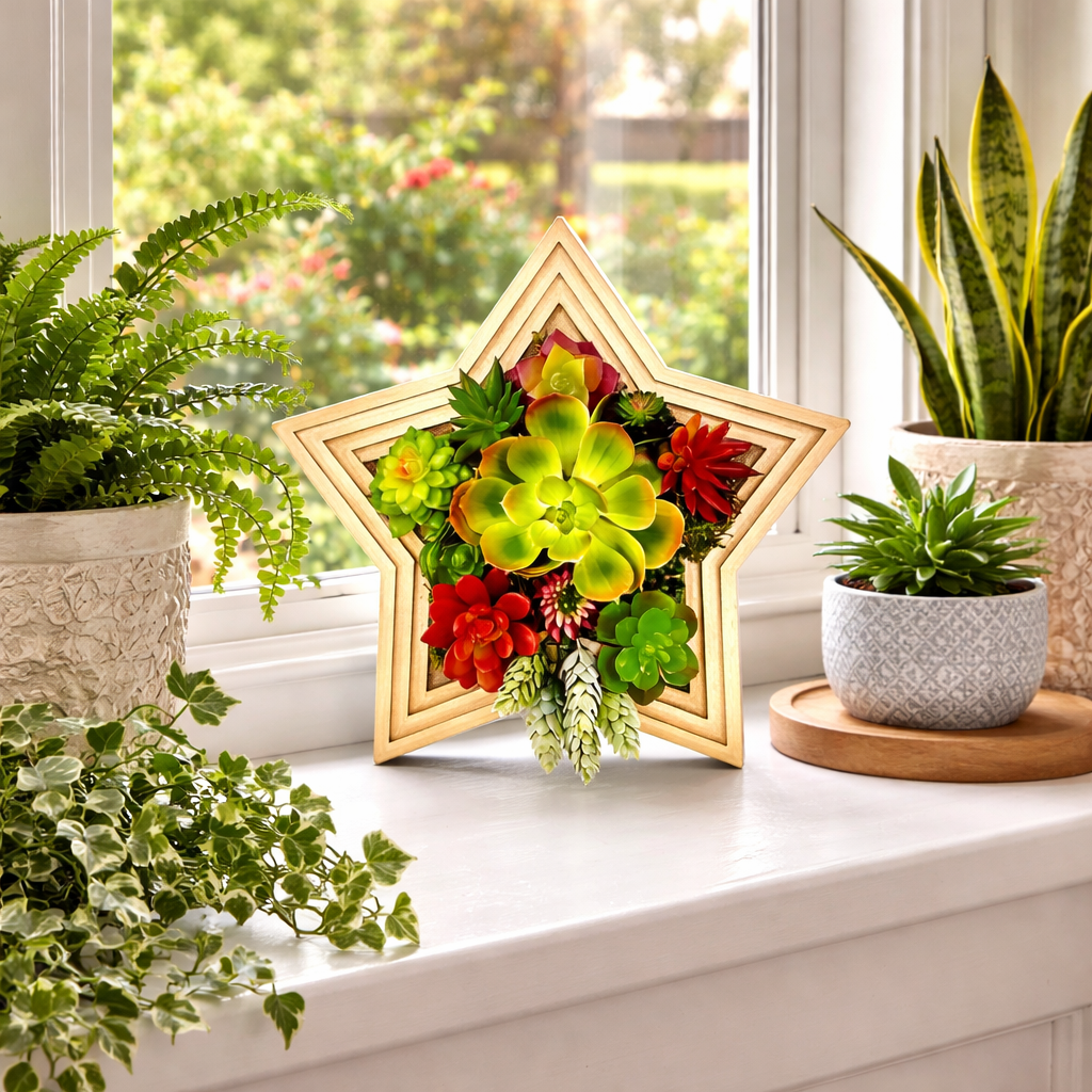 Star-Shaped Vertical Planter Kit (Pack of 2) | Portrait Gardens